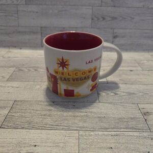 Starbucks Las Vegas Coffee Mug You Are Here Collection 14oz Mug‎ Cup 2015 Red